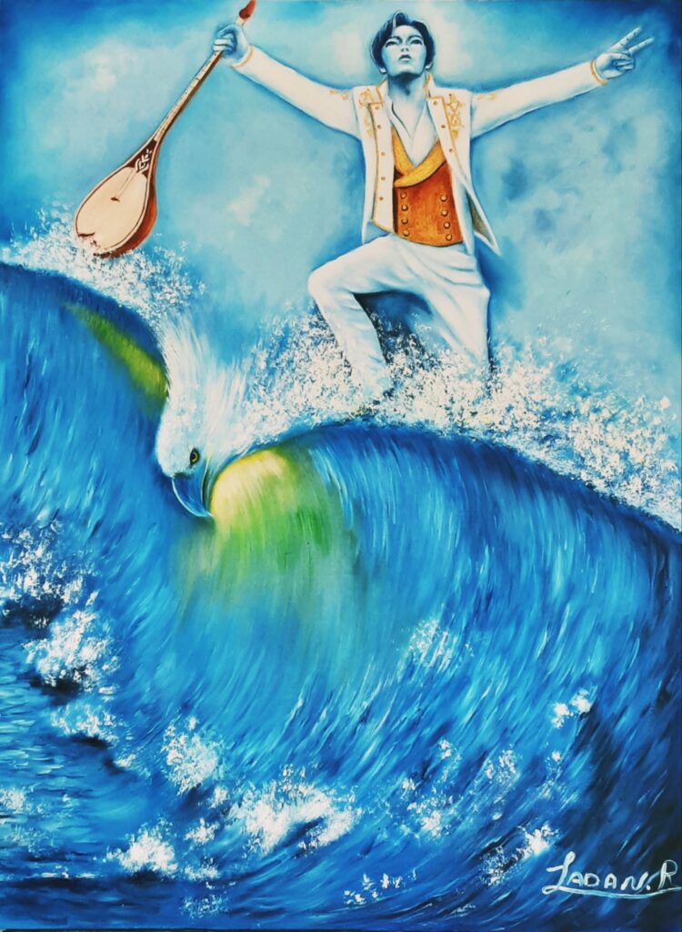 Ladan painting Dimash Qudaibergen Dimash Art